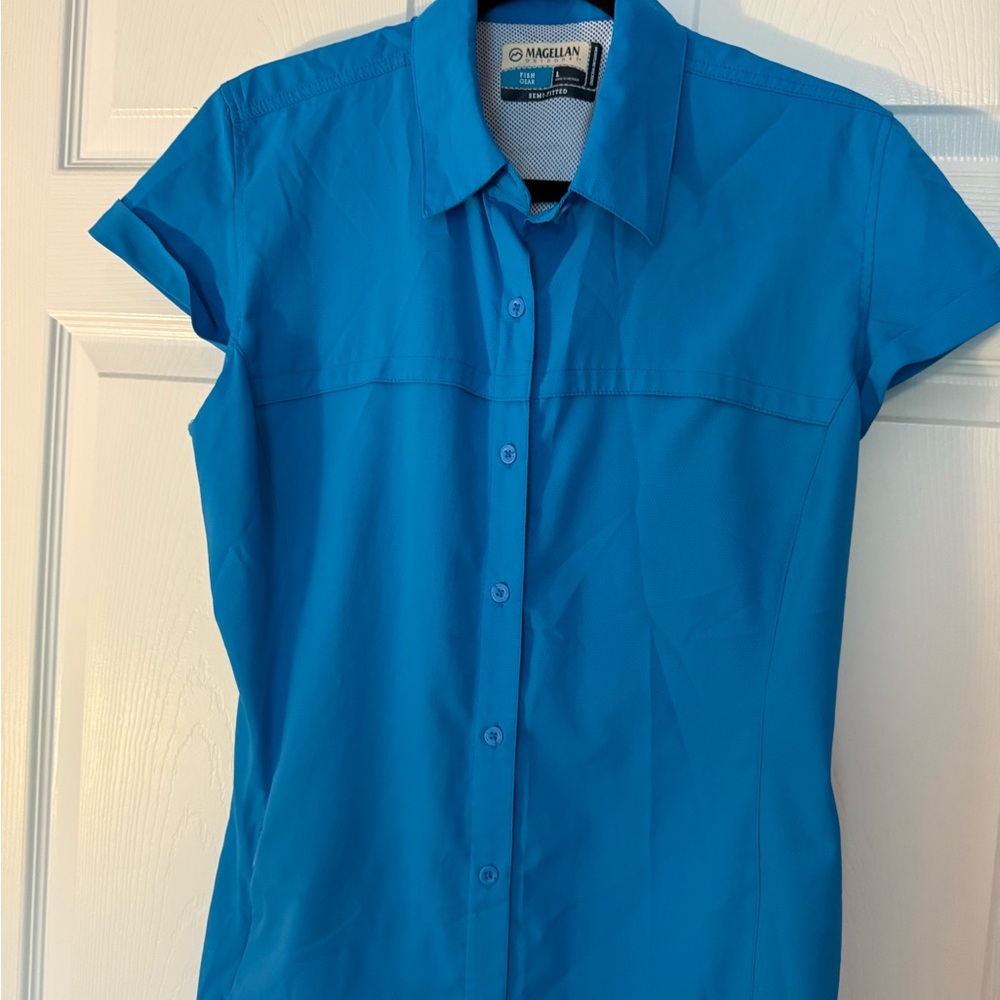 Magellan Outdoors Vibrant Blue Shirt